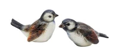 2 Hummel Goebel West Germany Sparrow Birds Glazed Porcelain Figurines Vintage - Image 1