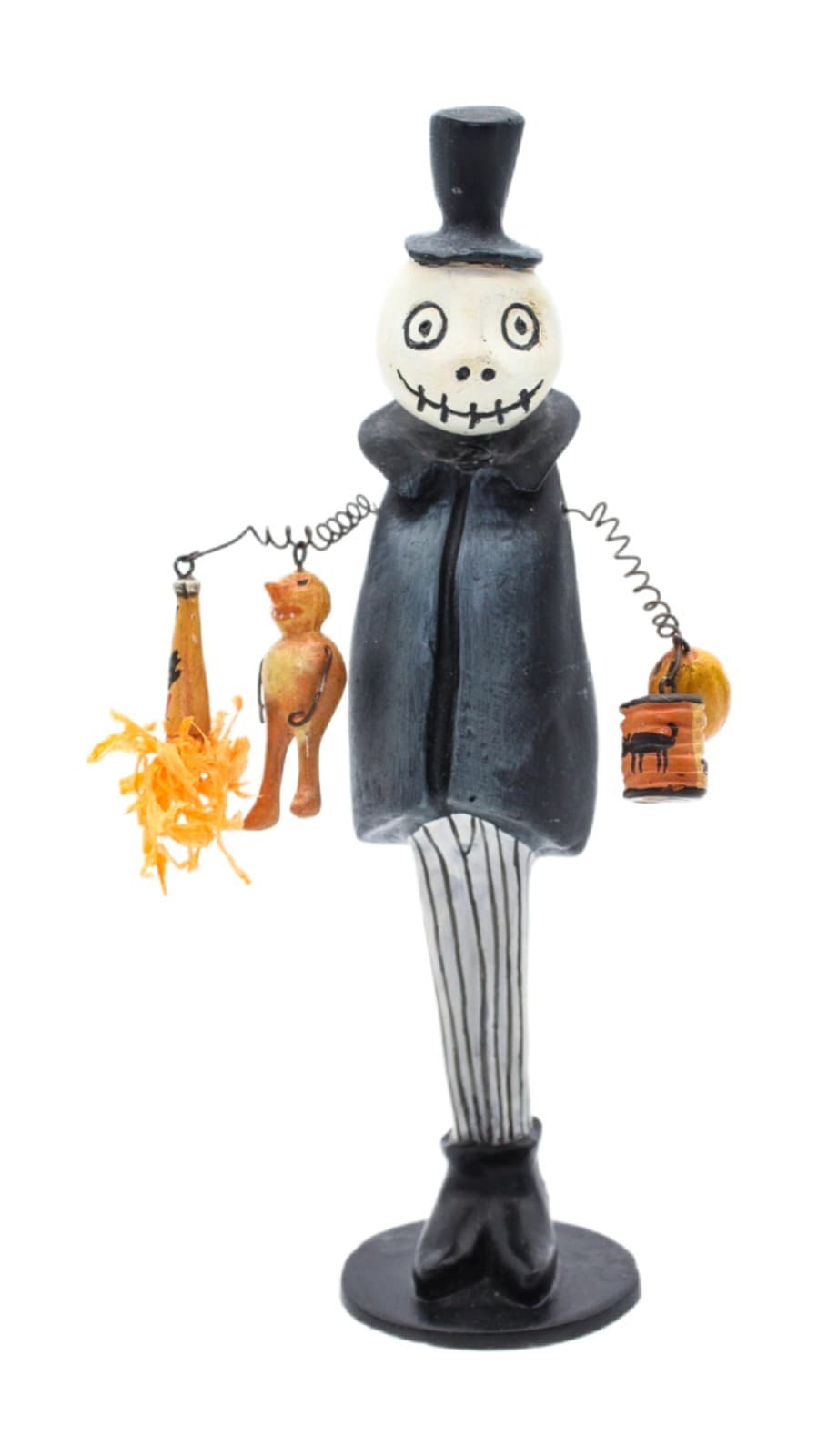 Silver Willow Bones Jr. Halloween Bobble Head Wired Holiday Decor Figure - Image 1