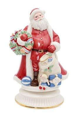 Lenox Santa's Around The World Vintage 2003 Musican Porcelain Santa In Box - Image 1