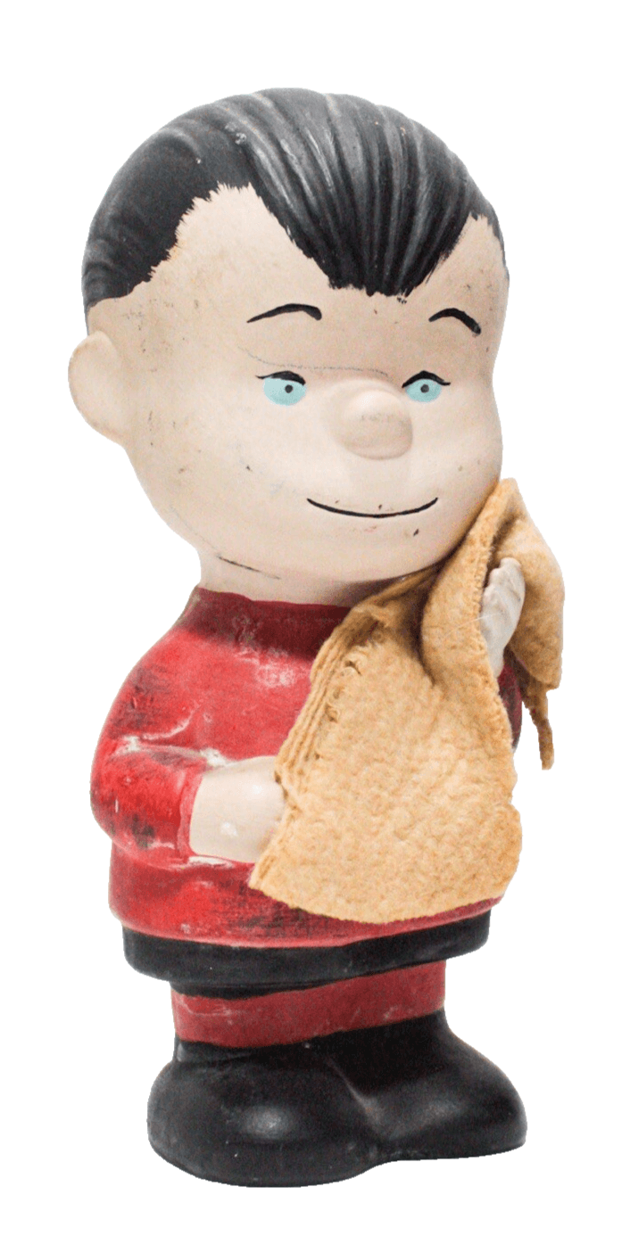 Vintage 1958 Linus Van Pelt And His Blanket Hungerford Peanuts Ceramic Figure - Image 1