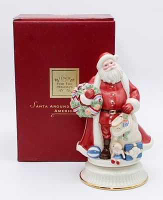 Lenox Santa's Around The World Vintage 2003 Musican Porcelain Santa In Box - Thumbnail 6