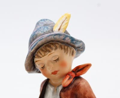 Hummel Goebel Coffee Break West Germany Vintage Porcelain Figurine TMK6 - Thumbnail 4