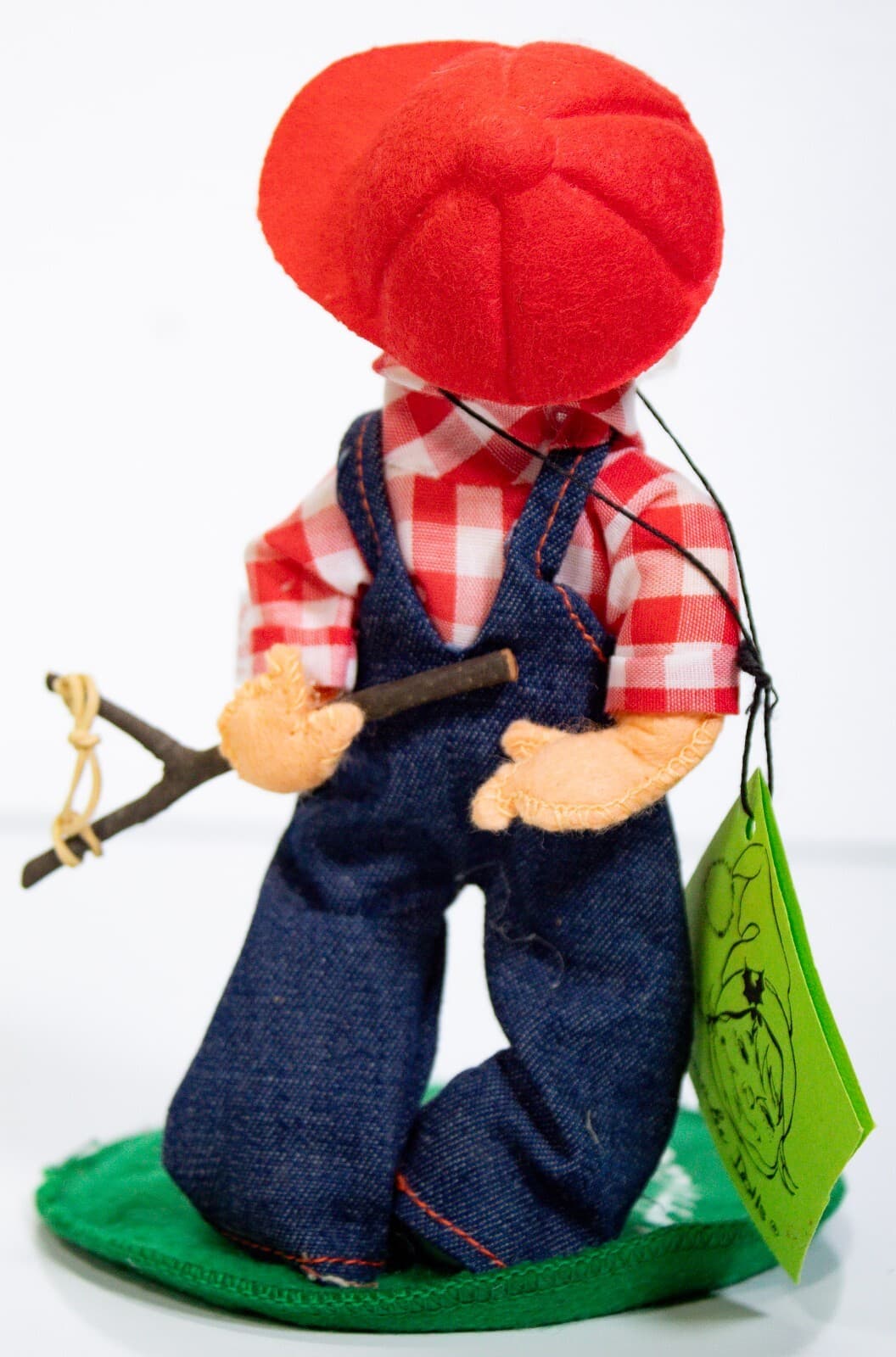 ANNALEE MOBILITEE 1987 Society Boy With Slingshot Logo Kid Doll NEW WITH TAG 7" - Thumbnail 2