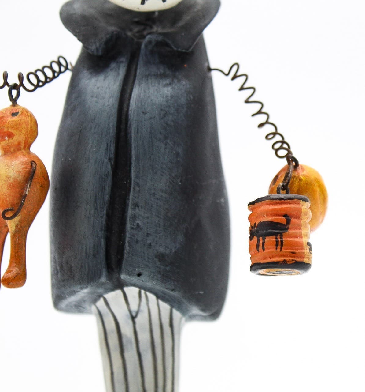 Silver Willow Bones Jr. Halloween Bobble Head Wired Holiday Decor Figure - Thumbnail 3