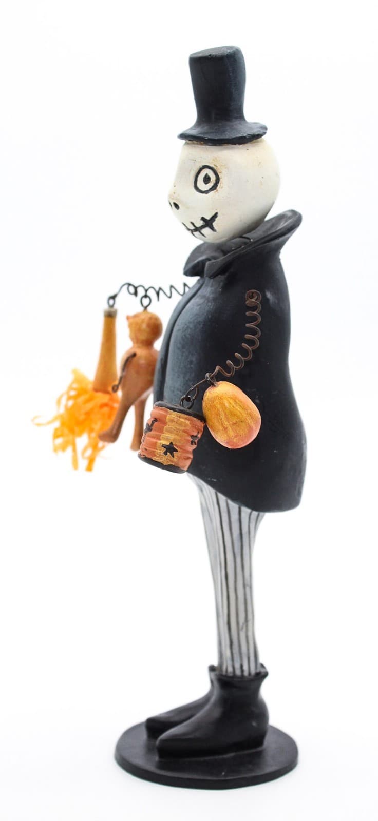 Silver Willow Bones Jr. Halloween Bobble Head Wired Holiday Decor Figure - Thumbnail 8