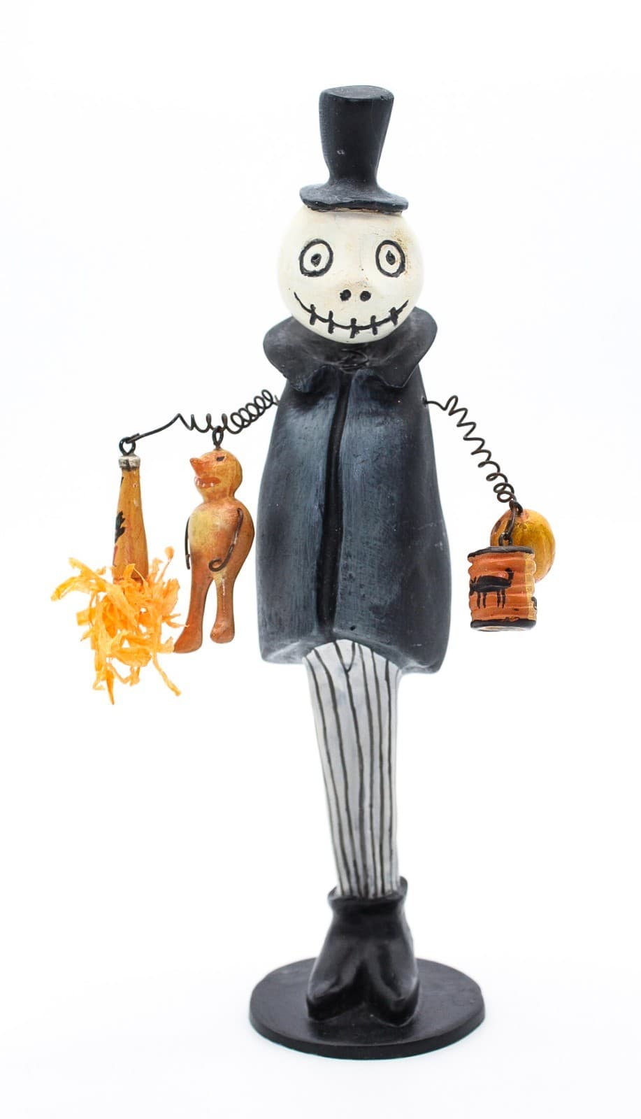 Silver Willow Bones Jr. Halloween Bobble Head Wired Holiday Decor Figure - Thumbnail 11