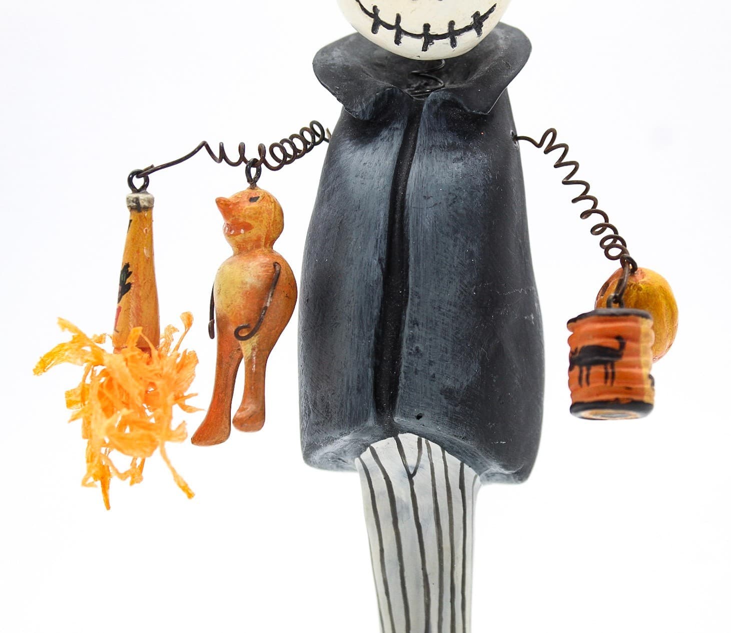 Silver Willow Bones Jr. Halloween Bobble Head Wired Holiday Decor Figure - Thumbnail 5