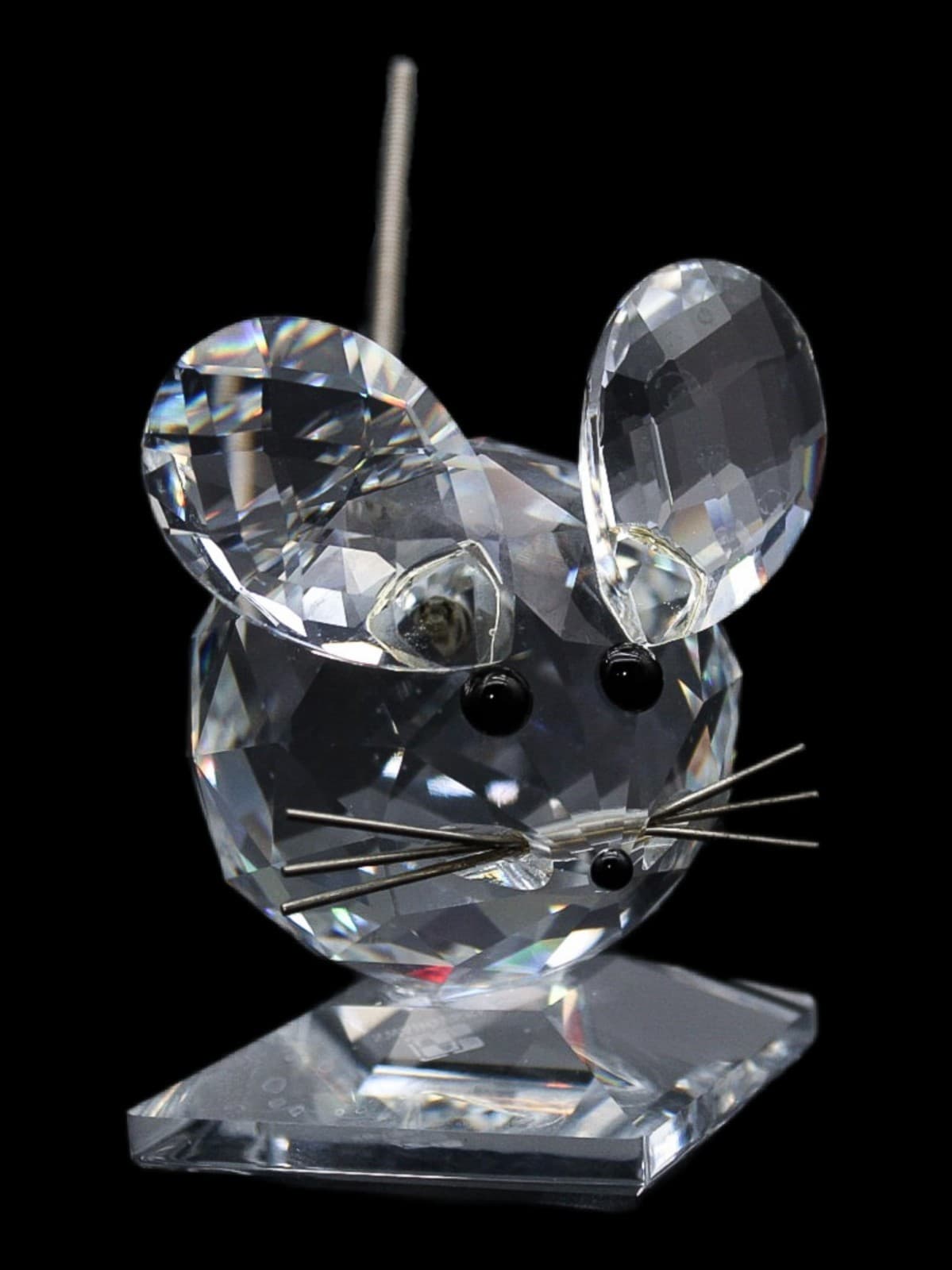 Swarovski Fine Faceted Crystal Austria Mouse In The Summer Meadow Figurine - Image 1