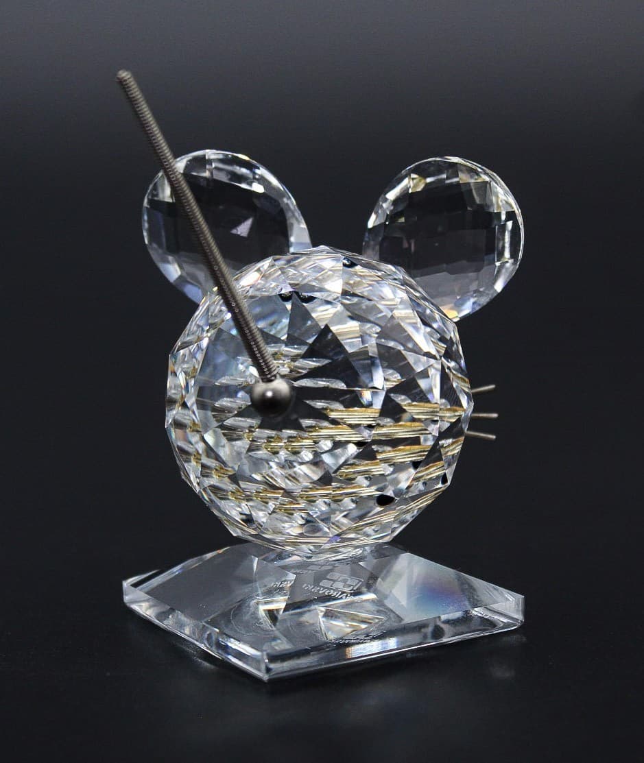 Swarovski Fine Faceted Crystal Austria Mouse In The Summer Meadow Figurine - Thumbnail 4