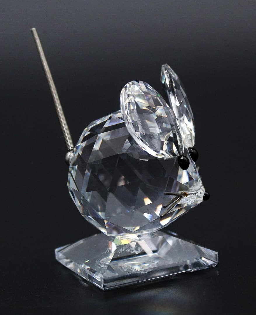 Swarovski Fine Faceted Crystal Austria Mouse In The Summer Meadow Figurine - Thumbnail 5
