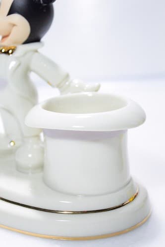 LENOX Disney "Mickey's Grand Evening Votive" Porcelain Figure Candle Holder - Thumbnail 4