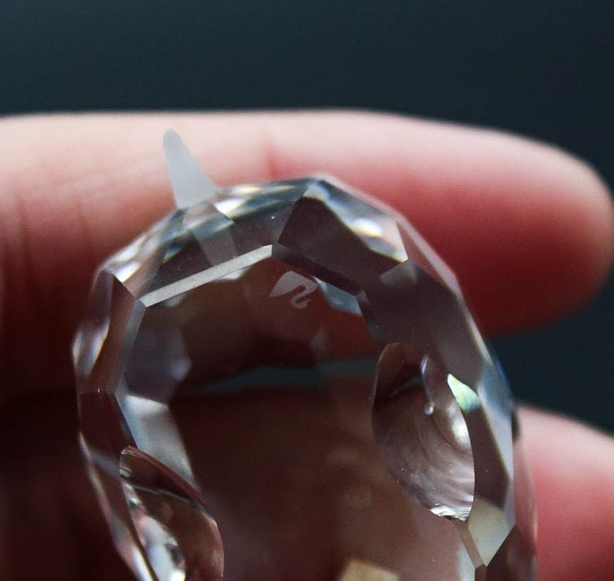 Swarovski Hippopotamus Fine Faceted Crystal Austria Figurine Vintage Retired - Thumbnail 5
