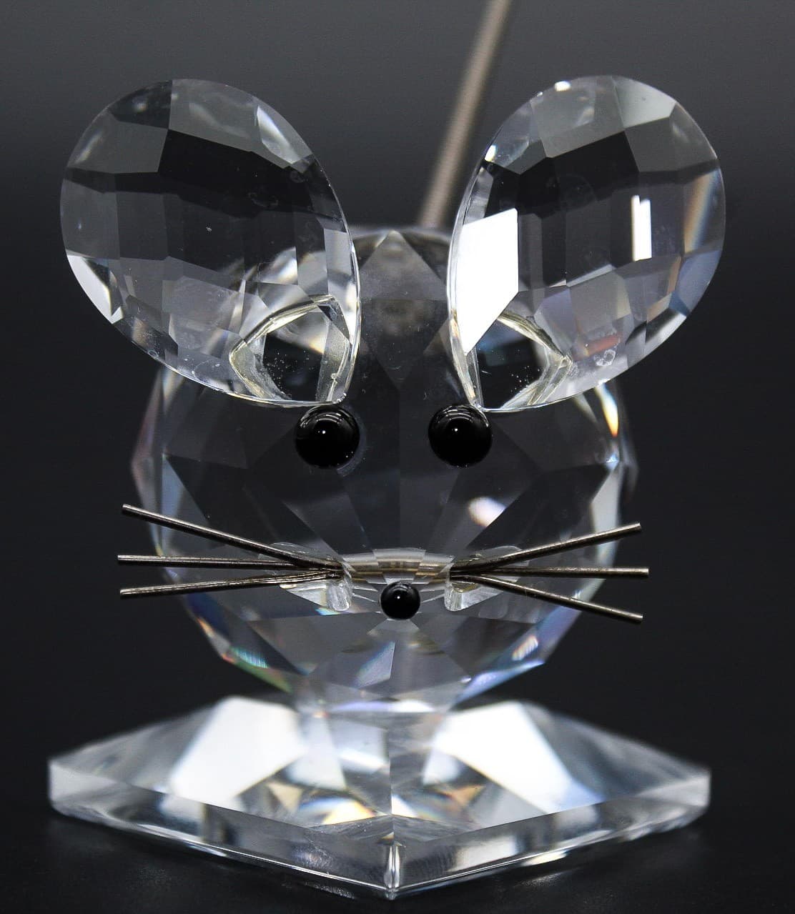 Swarovski Fine Faceted Crystal Austria Mouse In The Summer Meadow Figurine - Thumbnail 2