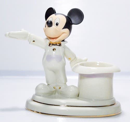 LENOX Disney "Mickey's Grand Evening Votive" Porcelain Figure Candle Holder - Thumbnail 5