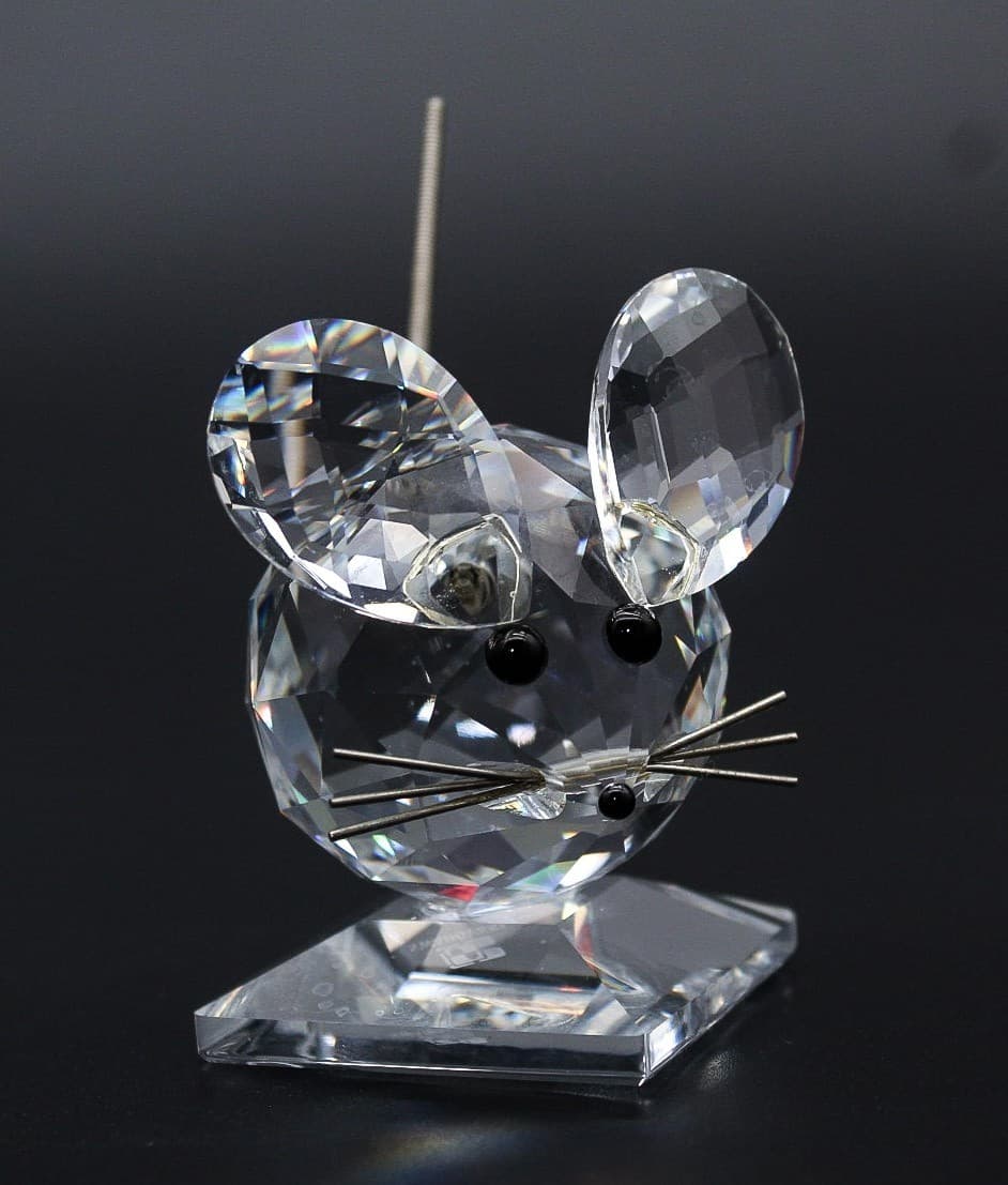 Swarovski Fine Faceted Crystal Austria Mouse In The Summer Meadow Figurine - Thumbnail 6