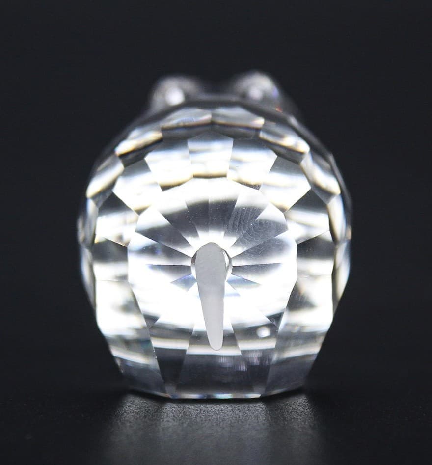 Swarovski Hippopotamus Fine Faceted Crystal Austria Figurine Vintage Retired - Thumbnail 3