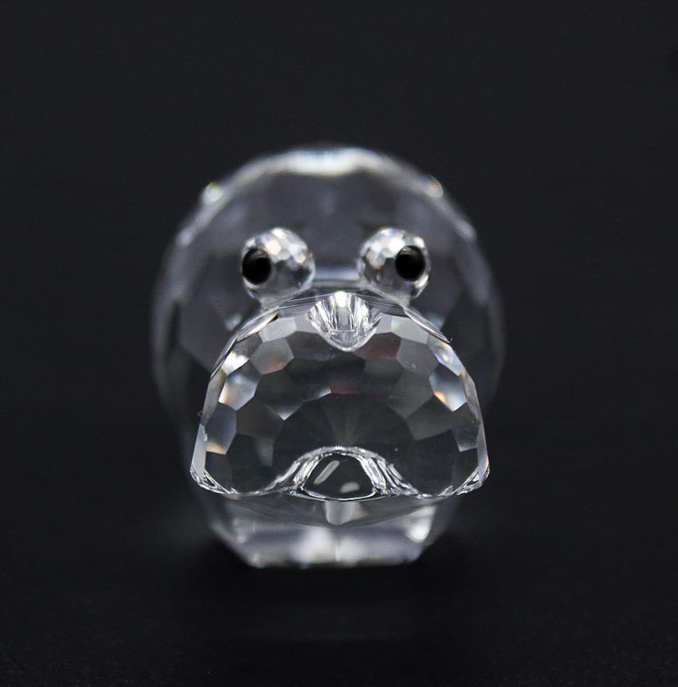 Swarovski Hippopotamus Fine Faceted Crystal Austria Figurine Vintage Retired - Thumbnail 7