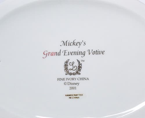LENOX Disney "Mickey's Grand Evening Votive" Porcelain Figure Candle Holder - Thumbnail 8