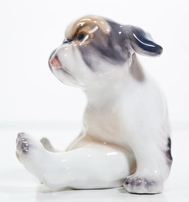 ROYAL COPENHAGEN Denmark Pekingese Puppy Dahl Jensen Porcelain Figurine RARE - Thumbnail 4