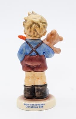Hummel Goebel Christmas Gift West Germany Vintage Porcelain Figurine TMK8 - Thumbnail 3