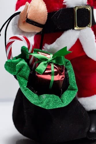 2017 ANNALEE Mobilitee FESTIVE GIFT BAG SANTA Christmas Artisan Doll 15" w/Tag - Thumbnail 5
