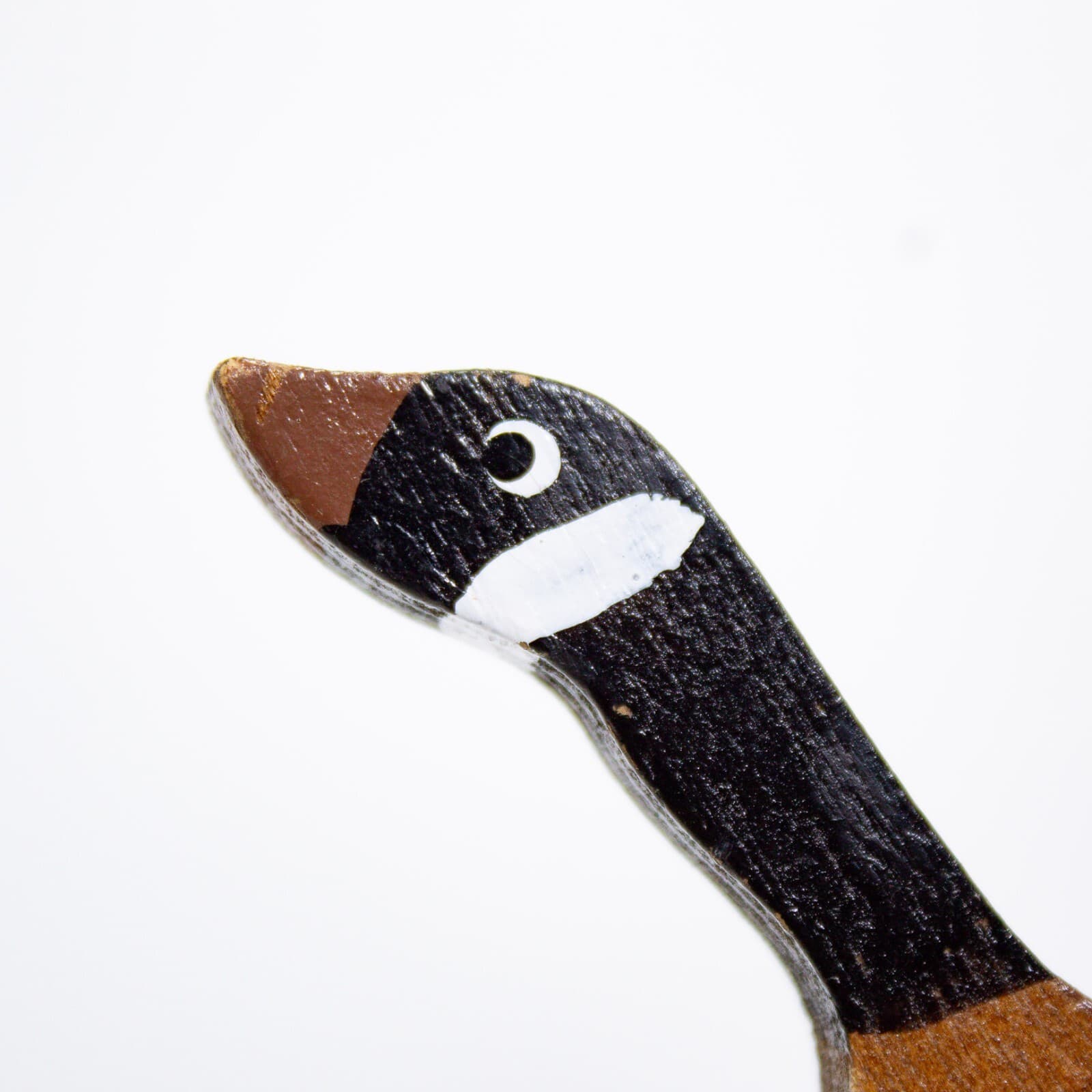 Made in Taiwan Vintage Wooden Goose Bird Animal Christmas Ornament - Thumbnail 3