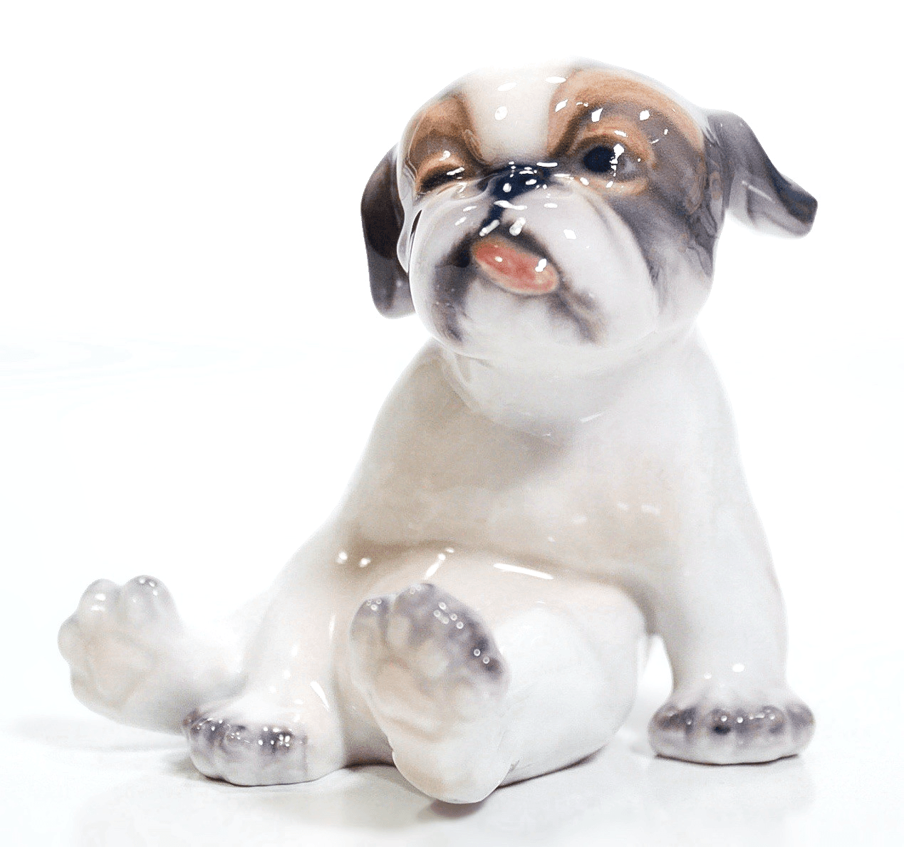 ROYAL COPENHAGEN Denmark Pekingese Puppy Dahl Jensen Porcelain Figurine RARE - Image 1