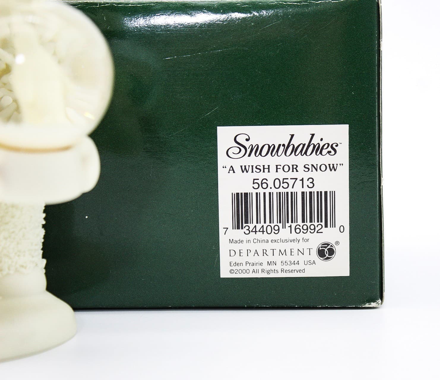 Department 56 Snowbabies A Whish For Snow Porcelain Figurine With Original Box - Thumbnail 6