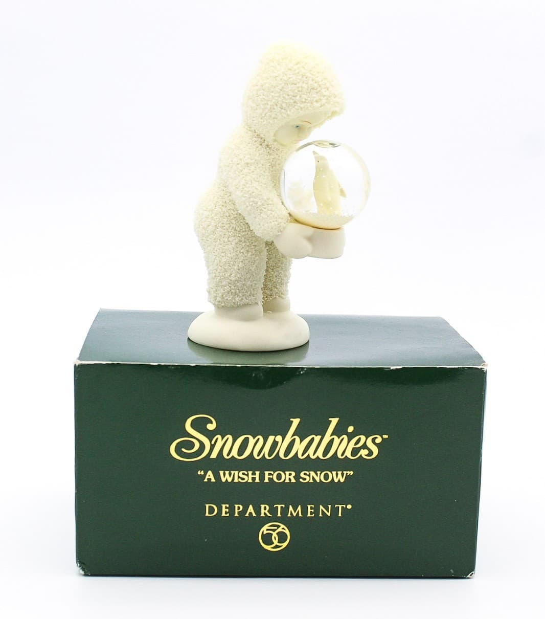 Department 56 Snowbabies A Whish For Snow Porcelain Figurine With Original Box - Thumbnail 8