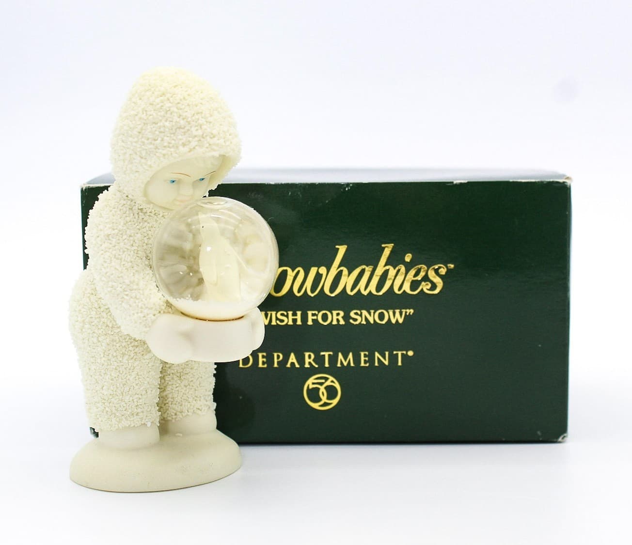 Department 56 Snowbabies A Whish For Snow Porcelain Figurine With Original Box - Thumbnail 7