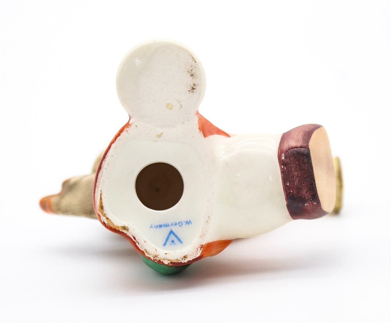 Vintage Goebel Hummel Joyous News Angel w/ Horn Candle Holder Porcelain Figurine - Thumbnail 6