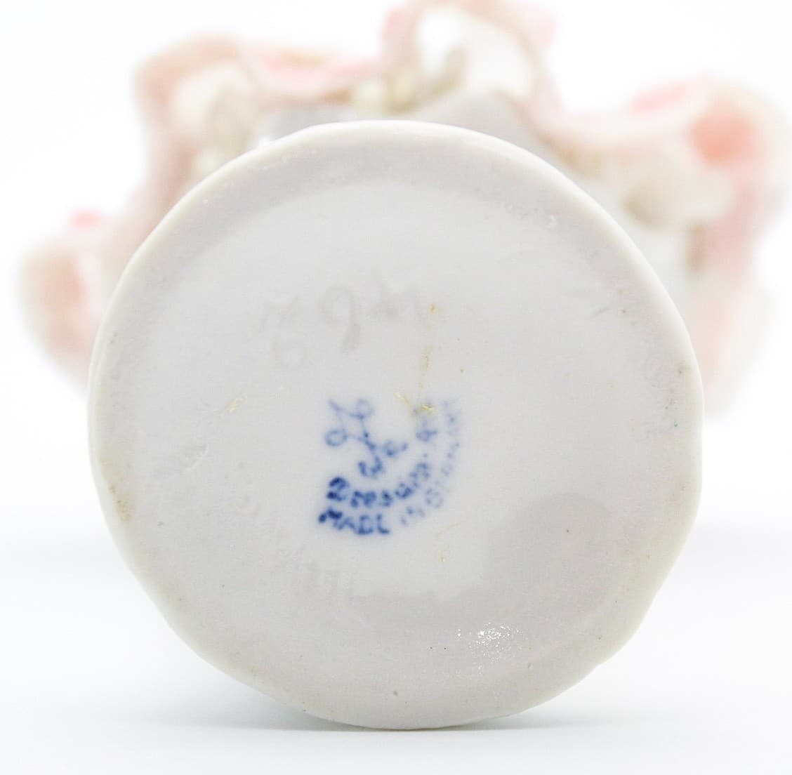 Volkstedt Germany Dresden Hand Painted Ballerina Dancer Laced Porcelain Figurine - Thumbnail 7