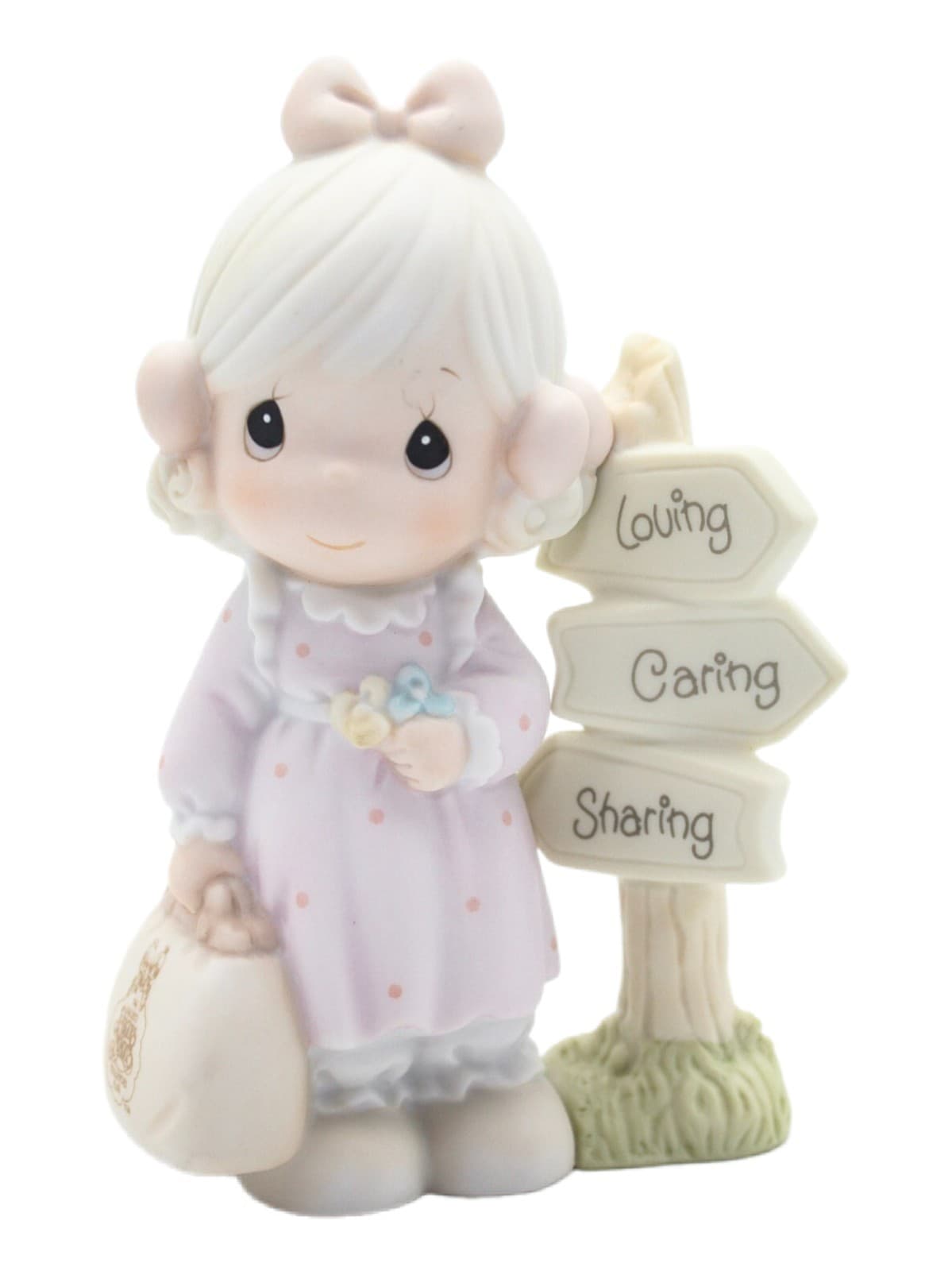 Precious Moments Loving Caring And Sharing Along The Way Porcelain Figurine 1992 - Image 1