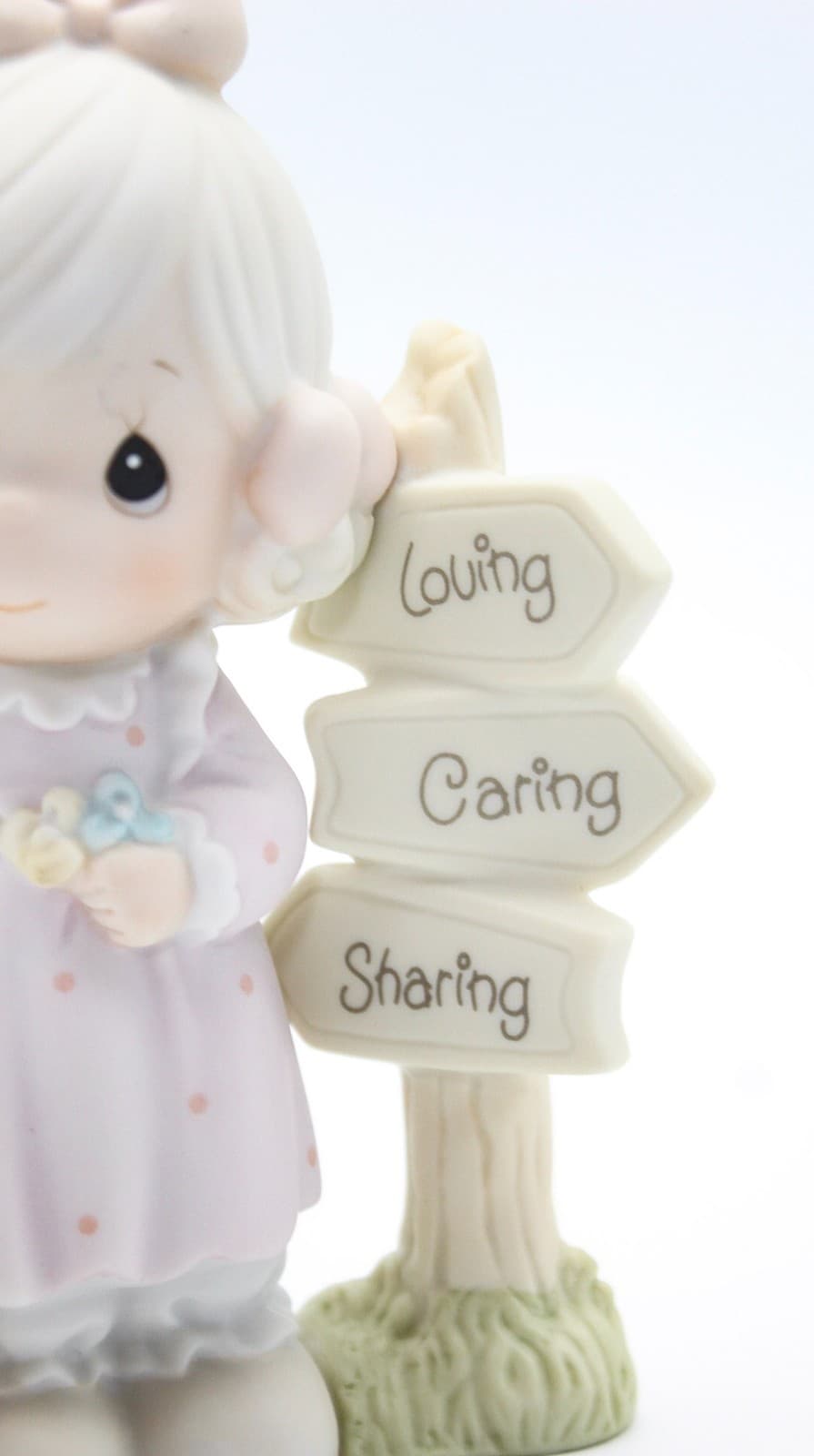 Precious Moments Loving Caring And Sharing Along The Way Porcelain Figurine 1992 - Thumbnail 2