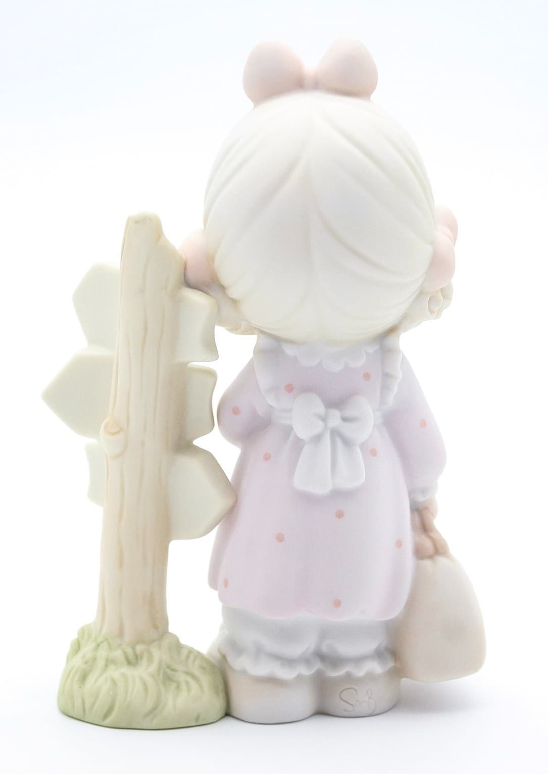 Precious Moments Loving Caring And Sharing Along The Way Porcelain Figurine 1992 - Thumbnail 6