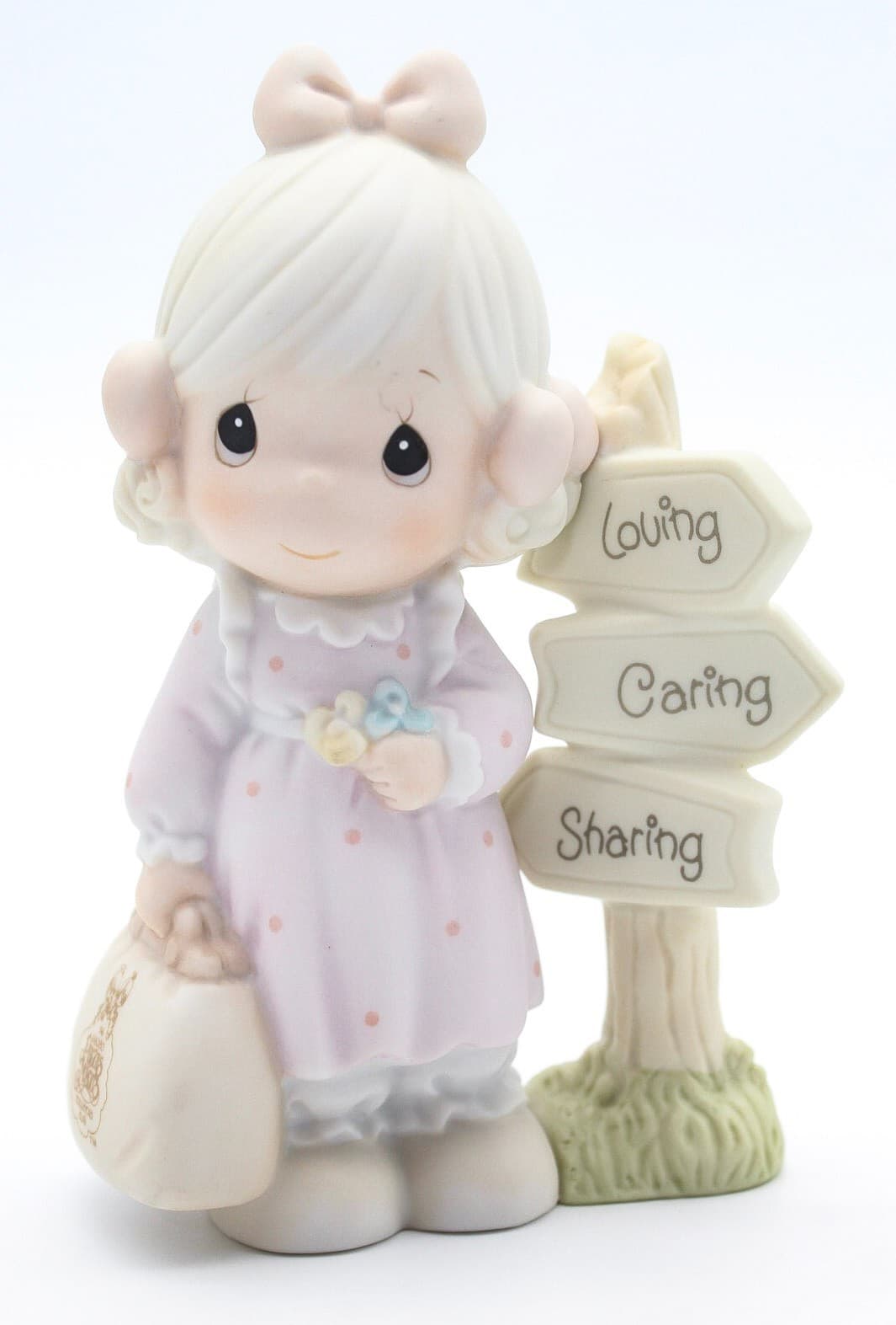 Precious Moments Loving Caring And Sharing Along The Way Porcelain Figurine 1992 - Thumbnail 9