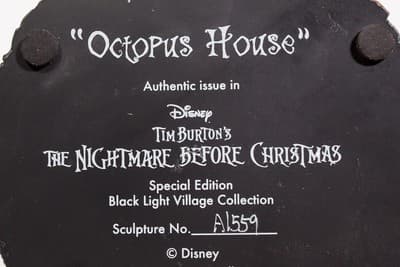 HAWTHORNE VILLAGE "Octopus House" Disney The Nightmare Before Christmas NIB - Thumbnail 13