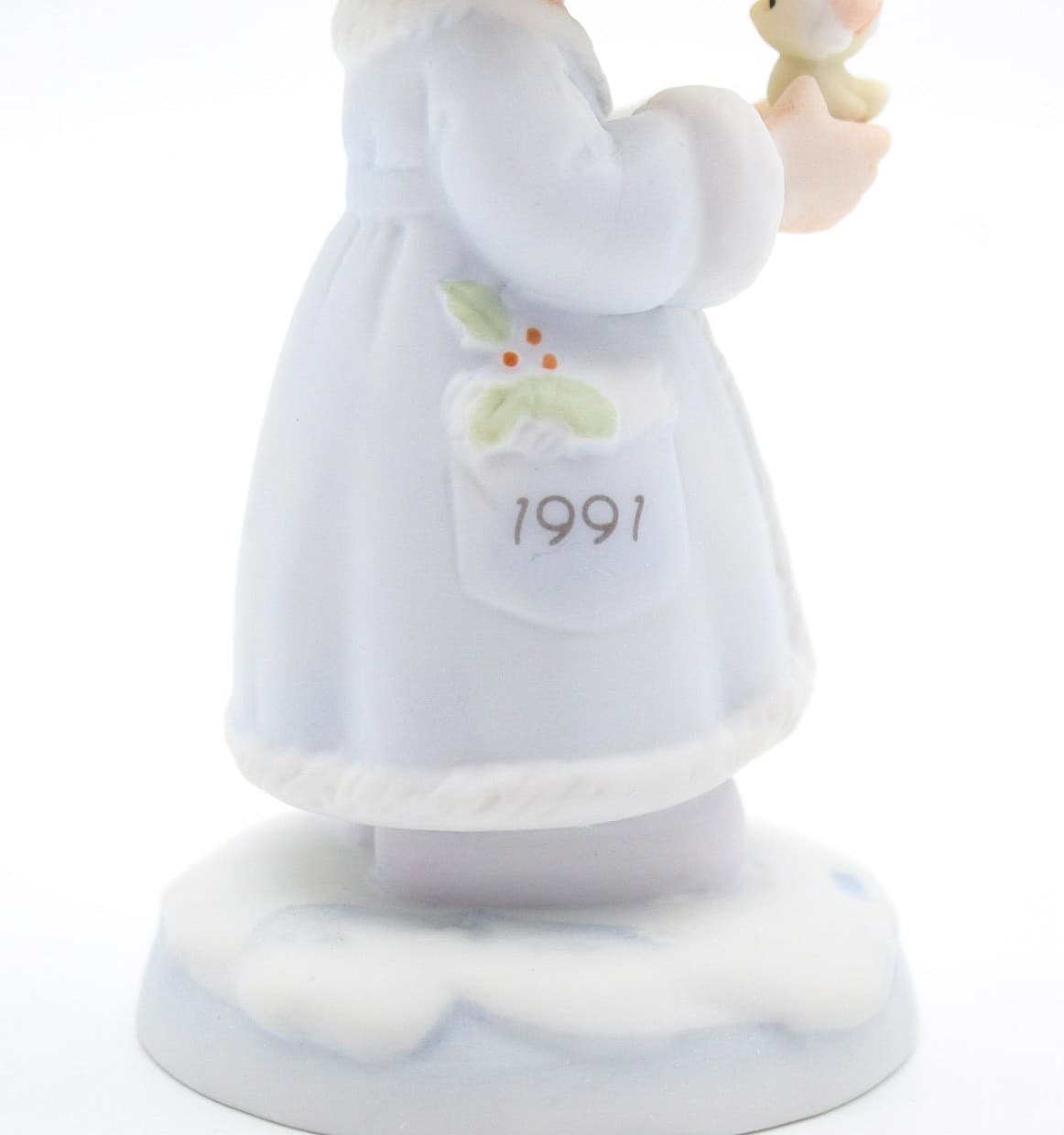 Precious Moments May Your Christmas Be Merry Enesco Porcelain Figurine 1991 - Thumbnail 4