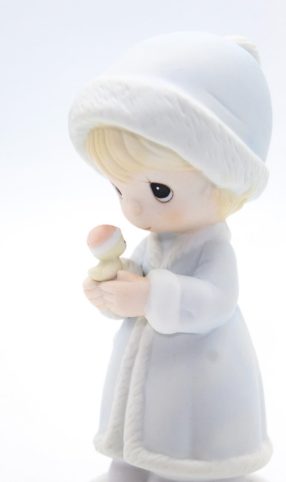 Precious Moments May Your Christmas Be Merry Enesco Porcelain Figurine 1991 - Thumbnail 2