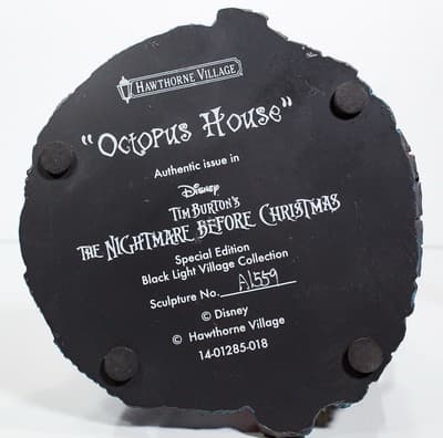 HAWTHORNE VILLAGE "Octopus House" Disney The Nightmare Before Christmas NIB - Thumbnail 12