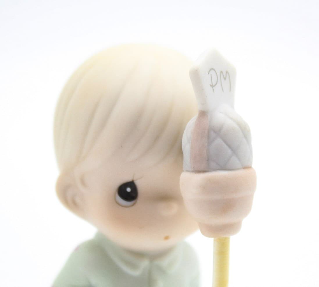 Precious Moments Baby's First Word Enesco Porcelain Figurine 1992 - Thumbnail 2