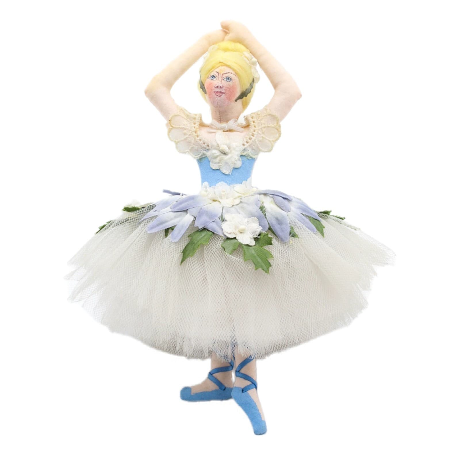 Gladys Boalt 1989 Hand Crafted Cloth Nutcracker Daisy Dancer Christmas Ornament - Image 1