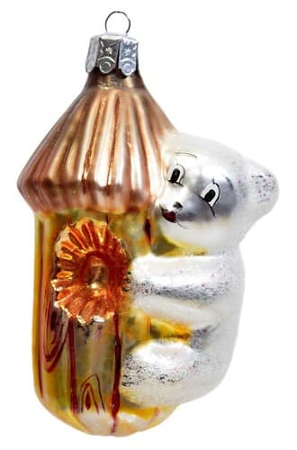 CHRISTOPHER RADKO "Honey Bear" 1990's Glass Christmas Ornament Vintage - Image 1