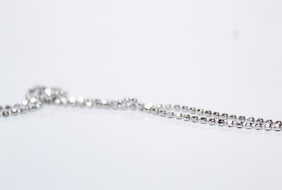 Sterling Silver 925 Round Cut Cubic Zirconia Cross Pendant Necklace - Thumbnail 6