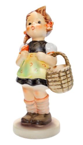 GOEBEL HUMMEL W. Germany "Sister" Girl w/ Basket Porcelain Figurine TMK6 - Image 1
