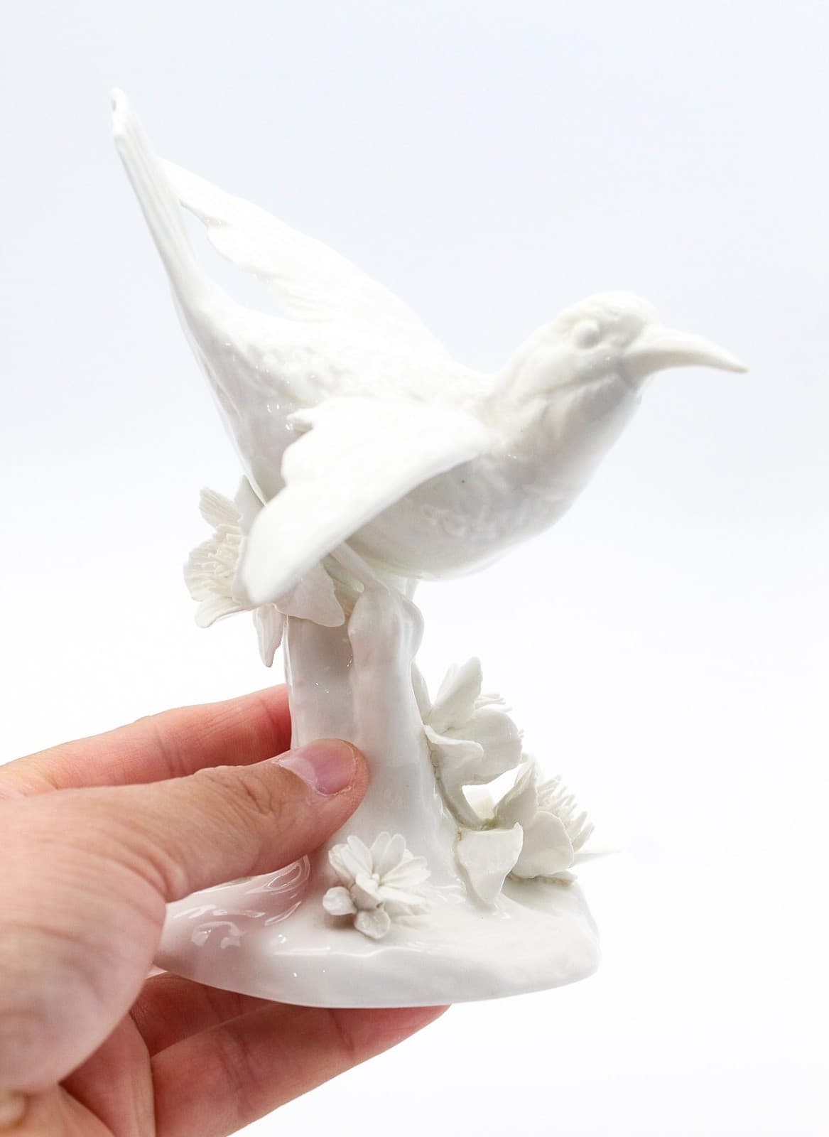 Vintage J.T. Jones England Crown Staffordshire Bone China White Bird Figurine - Thumbnail 9