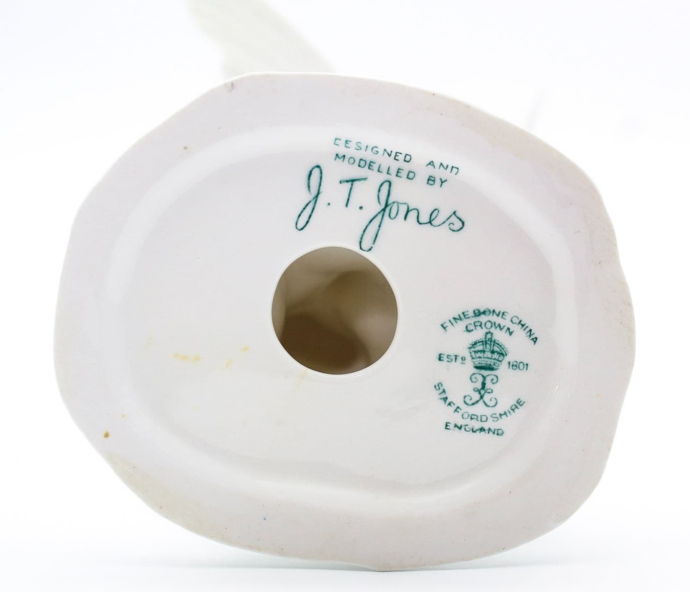 Vintage J.T. Jones England Crown Staffordshire Bone China White Bird Figurine - Thumbnail 10