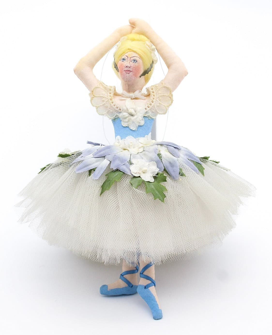 Gladys Boalt 1989 Hand Crafted Cloth Nutcracker Daisy Dancer Christmas Ornament - Thumbnail 10