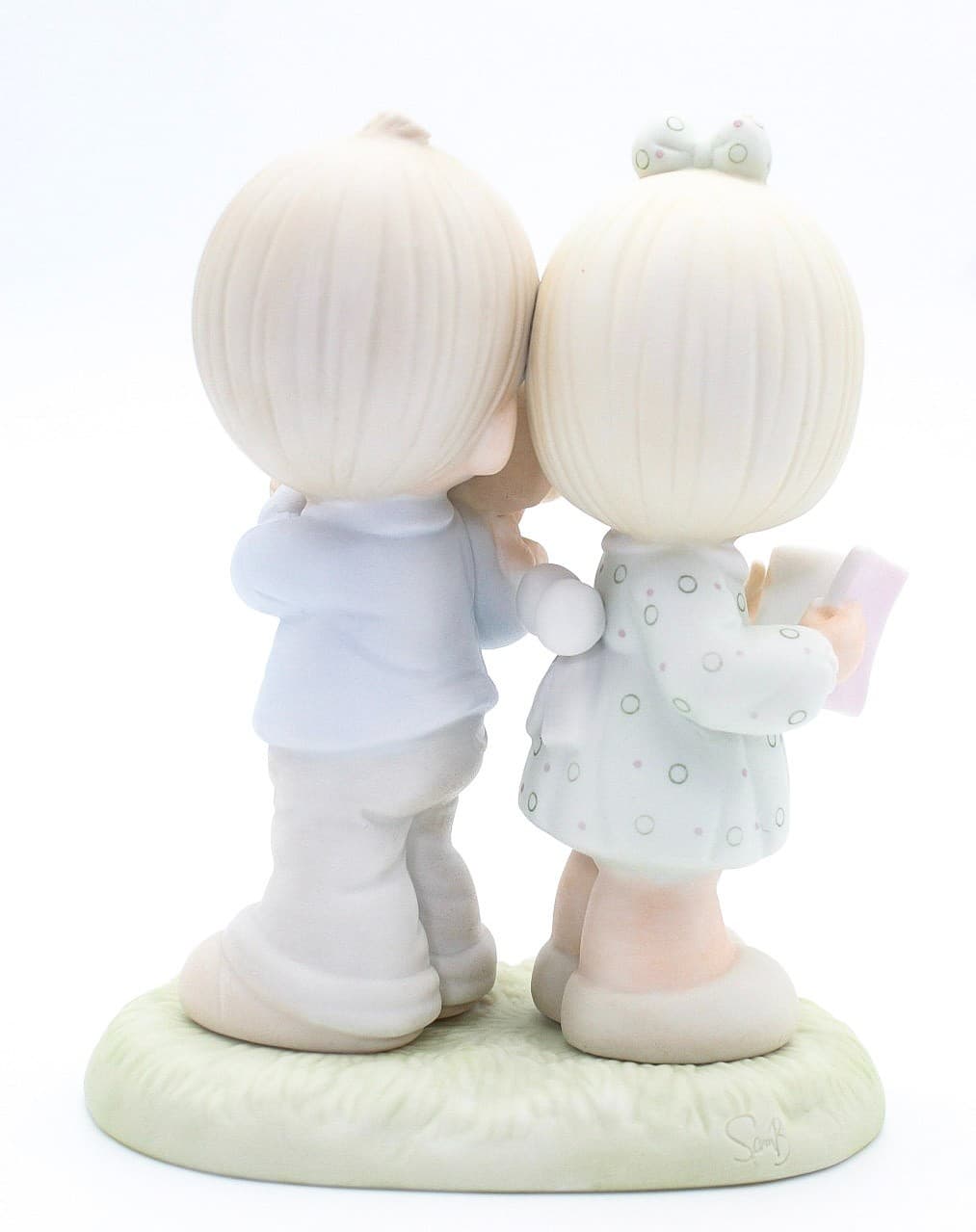 Precious Moments Puppy Love Is From Above Enesco Porcelain Figurine 1987 - Thumbnail 5