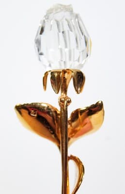 SWAROVSKI Austria Crystal Memories Rose Bud Flower Statement Pin Brooch Retired - Thumbnail 5